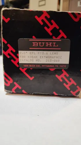 213-060 Buhl Optical 9.0 Inch Efl F 3.6 Projector Lens