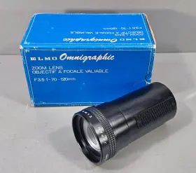 4180-2 Elmo Omnigraphic Slide Projector Zoom Lens F3.5 70-120mm With Box