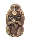 Meiji 1890 Japanese Monkey-shaped Vesta Matches Case In Gilt Gold Brass Pre-owned. Price: $1850.00.
