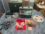 Elmo ST-1200 Super 8MM Film Projector W/ Mic Case Accessories, Read Description For. Price: $238.00.