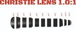 Christie 1.0:1 Short Throw Dlp Lens For 2K, 0.9:1 4K,PGBFL 116.5MM Used. Price: $499.99.