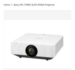 Sony VPL-FW65 6300 Lumens Wxga 3LCD Installation Projector Open. Price: $329.99.