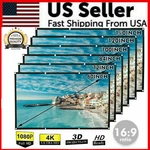 Portable Foldable Projector Screen 16:9 Hd Outdoor Home Cinema Theater 3D Movie New. Price: $9.89.