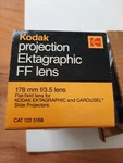 New Kodak Projection Ektagraphic Ff Lens 178MM F/3.5 Cat 122 5168 Free Shipping. Price: $40.50.