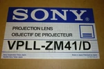 Sony Projection Lens VPLL-ZM41/D New. Price: $45.00.
